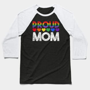 Proud Mom Lgbt Baseball T-Shirt